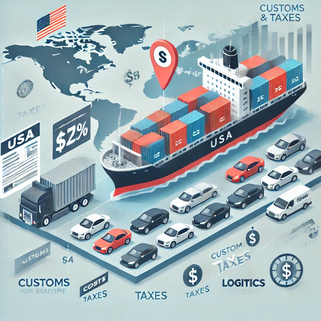 transport auta z USA, ile kosztuje transport auta z USA